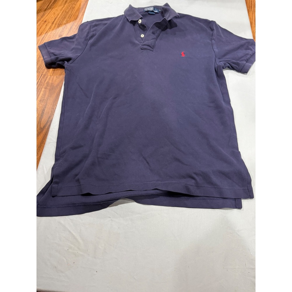 Classic Mens Polo Ralph Lauren Short Sleeve Polo Shirt S Navy Blue